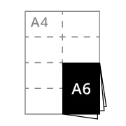 A4 folded to A6