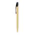 bicmediaclicshineballpen gold with black clip