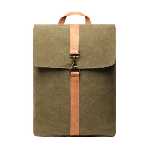 VINGA Bosler GRS recycled canvas backpack green