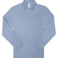 bandcmypolo210lsl5pu427u heather blue