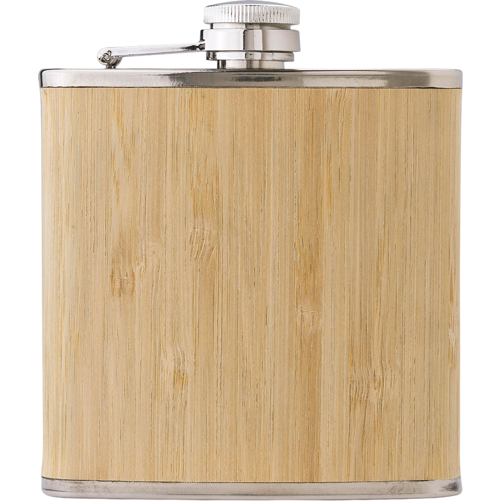 stainlesssteelandbamboohipflaskhayden - supplier_transparent