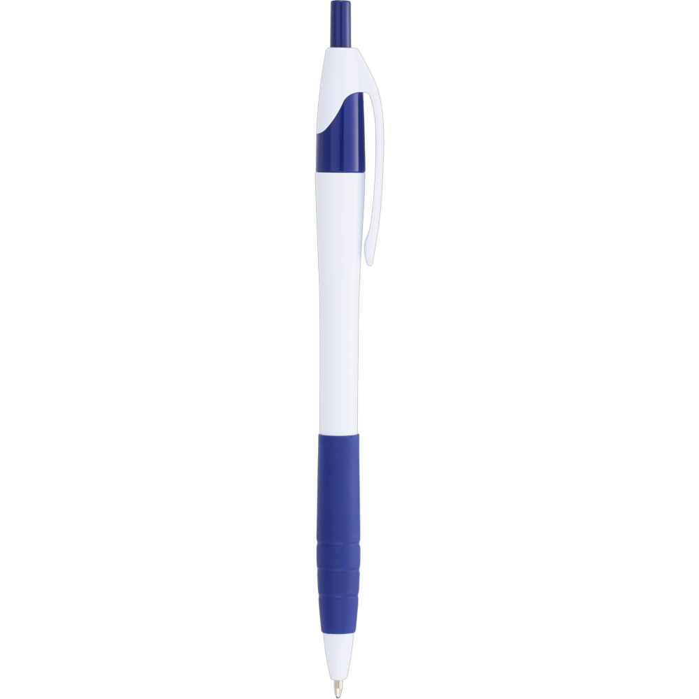 cougarrubbergripballpointpen wblue
