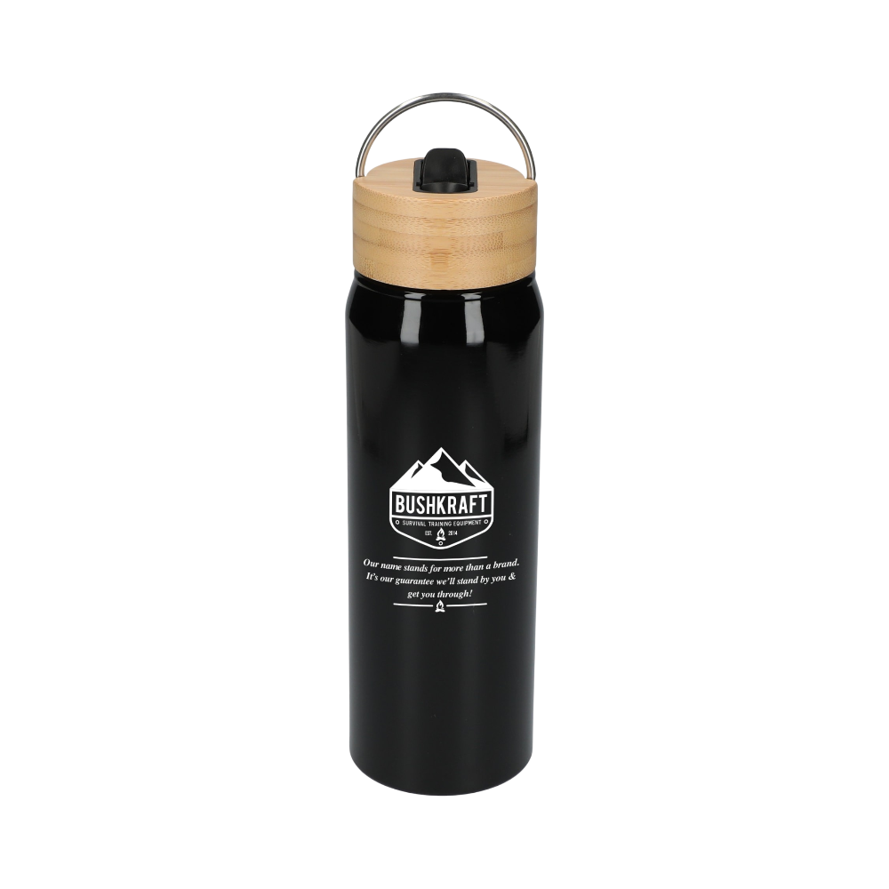 Aluminum Bottle with Bamboo Lid 26 oz