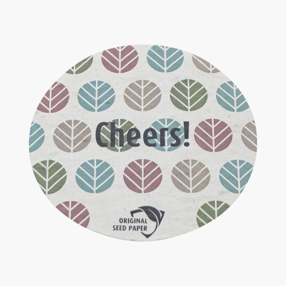 PDP - seedpapercoaster90mm square #F8F8F8 background