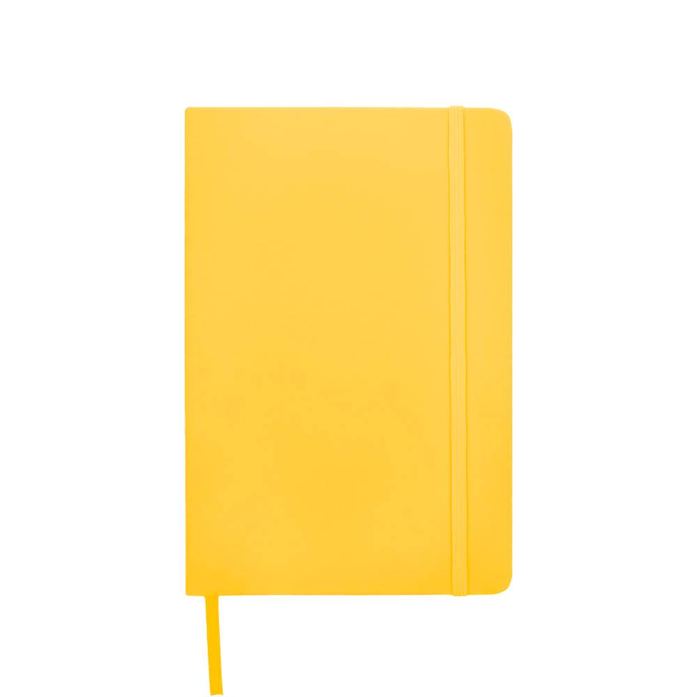 Spectrum A5 hard cover notebook yellow