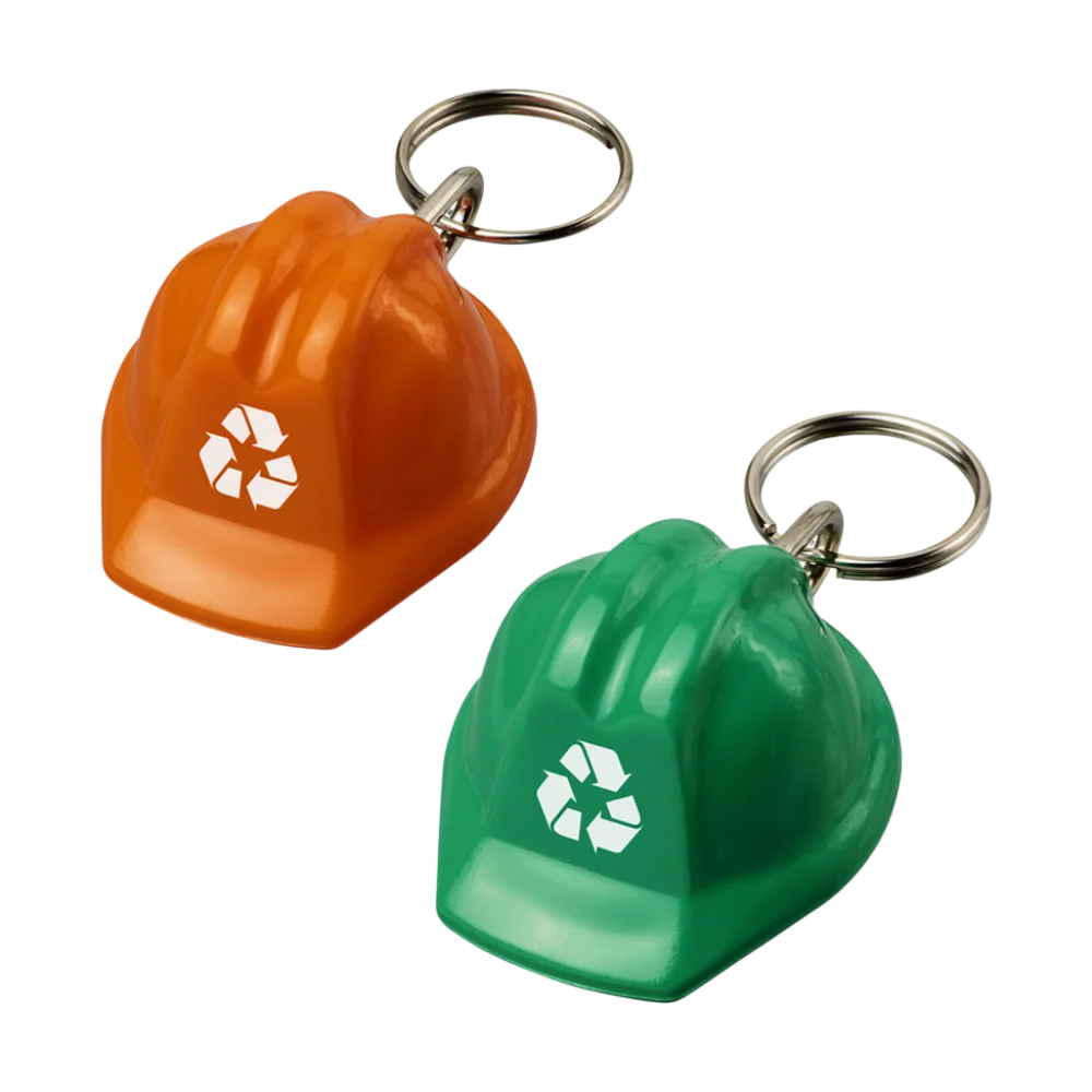 5. Kolt hard hat-shaped recycled keychain Image