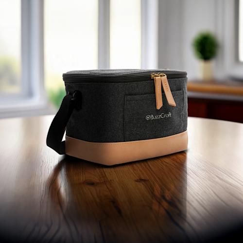 impactaware16ozrcanvassixcancoolerbag setting1