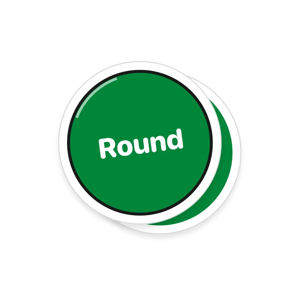 sticker round 1x