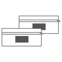 70 x 35 mm - recto et verso
