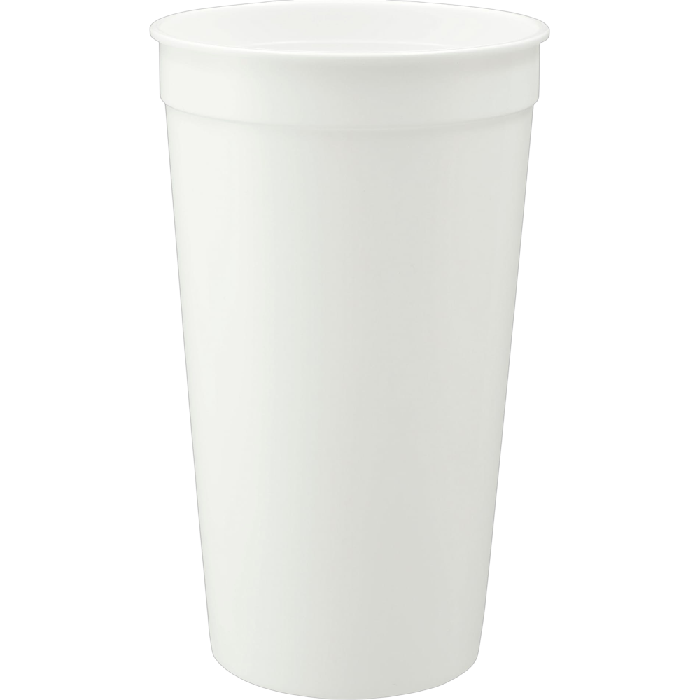 ICON - solid32ozrecycledstadiumcup white