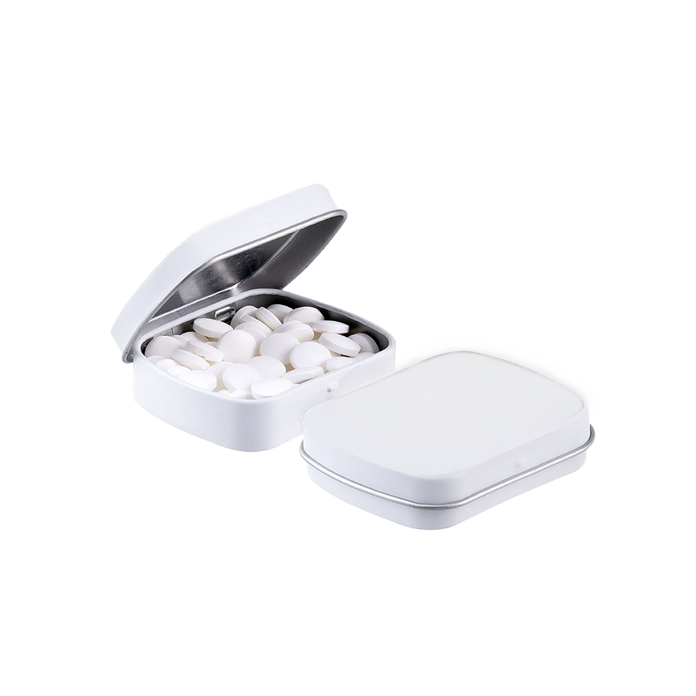 minihingedtin FROSTED WHITE
