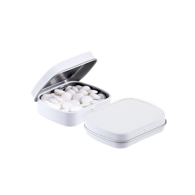 minihingedtin FROSTED WHITE
