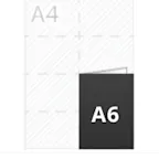 A5 piegato in A6