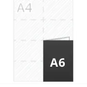 A5 folded to A6