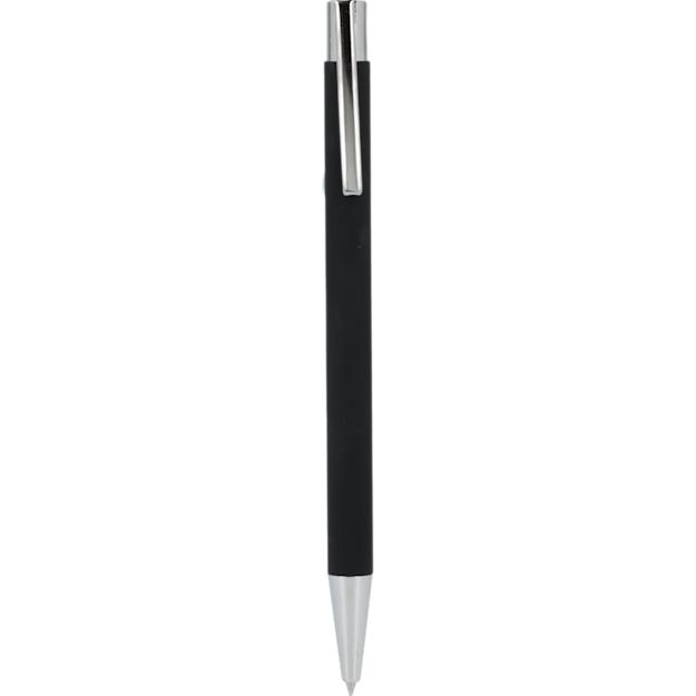 maxirecycledaluminumsofttouchgelpen black