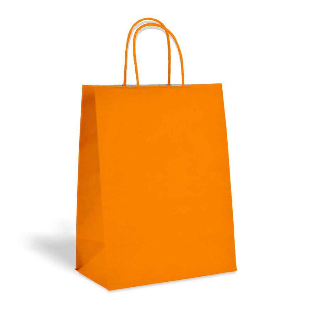 Orange Kraft bags color big icons