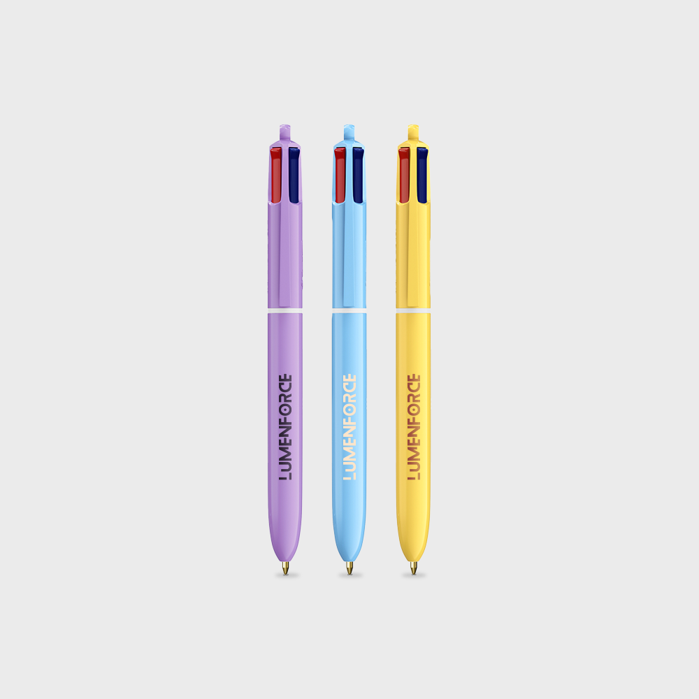 Stylo BIC 4 couleurs pastel