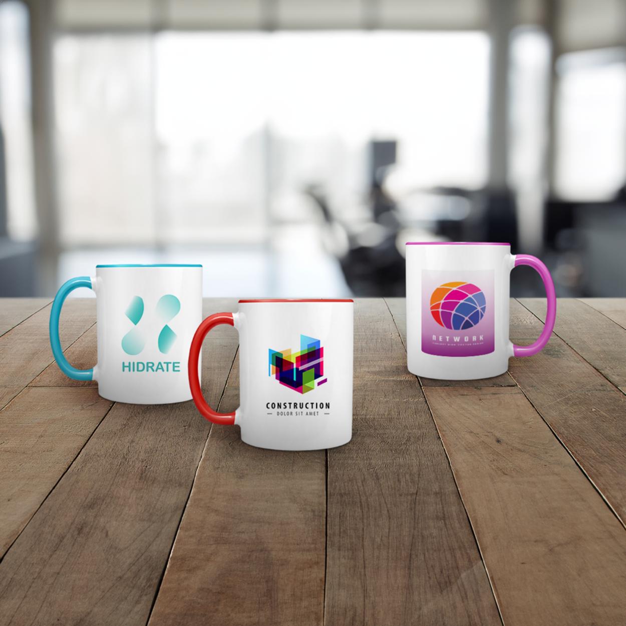 Color Handle Mug coloured handle | 325 ml | HelloPrint