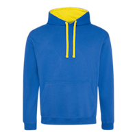 varsityhoodiejusthoods royalblue:sunyellow