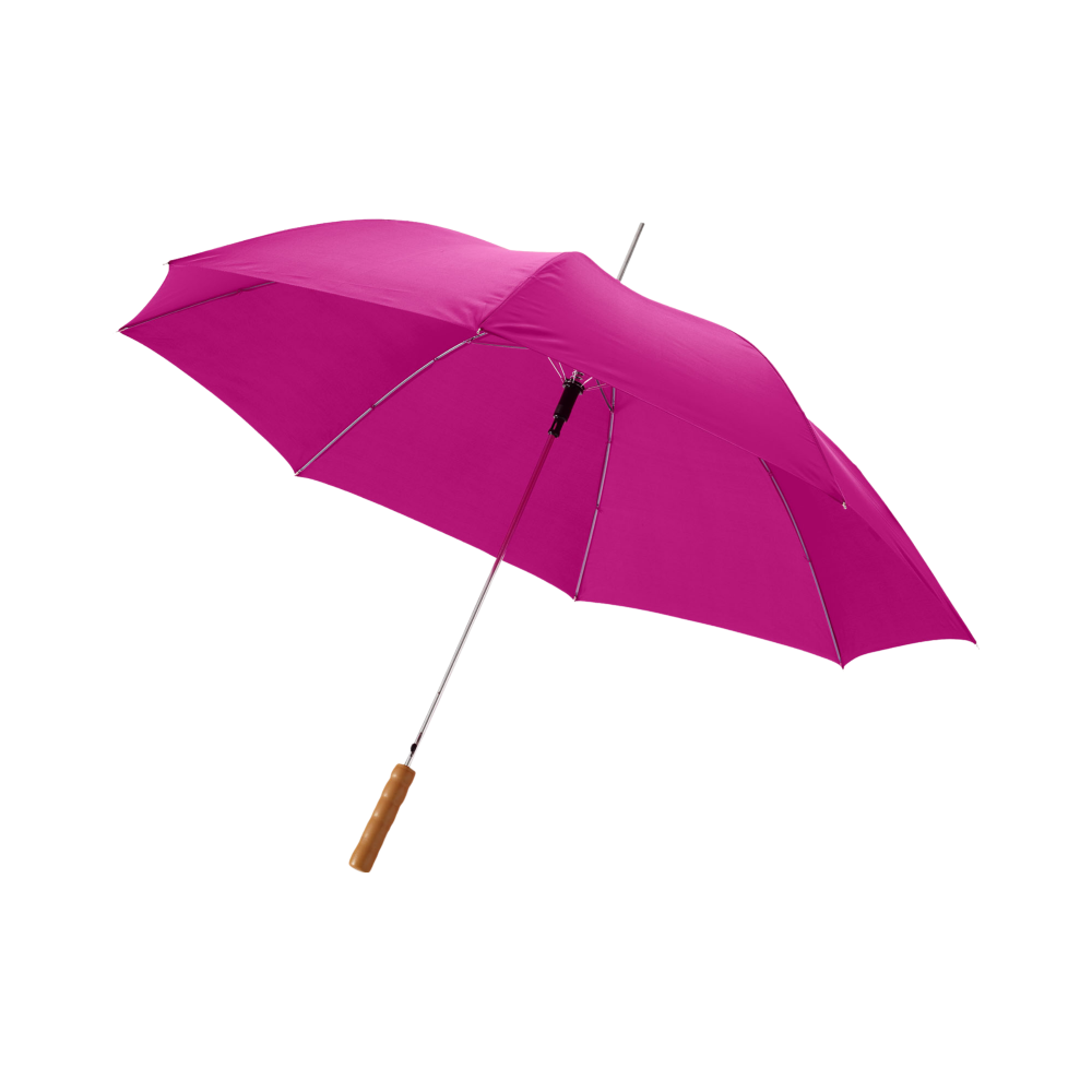 Lisa 23- auto open umbrella with wooden handle magenta