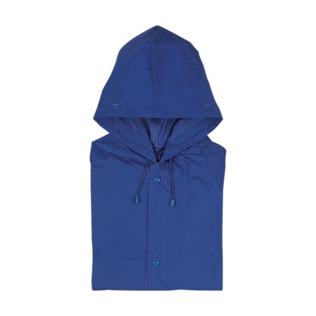 ICON - pvcraincoatwithhood blue