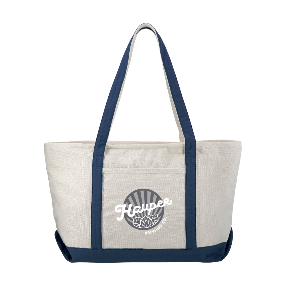 Baltic Cotton Canvas Zippered Boat Tote