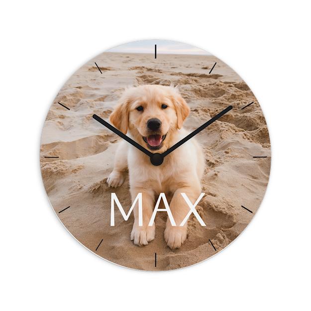 Orologio rotondo in cartone rigido con foto