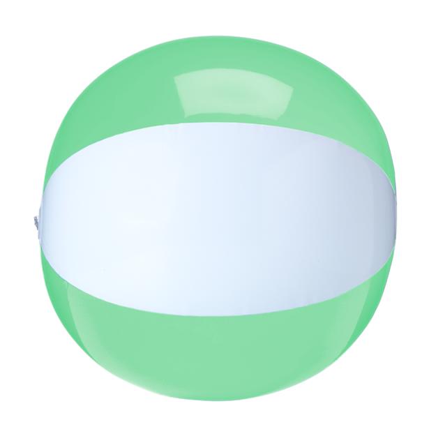 135. beachball30cm Wit Limegroen