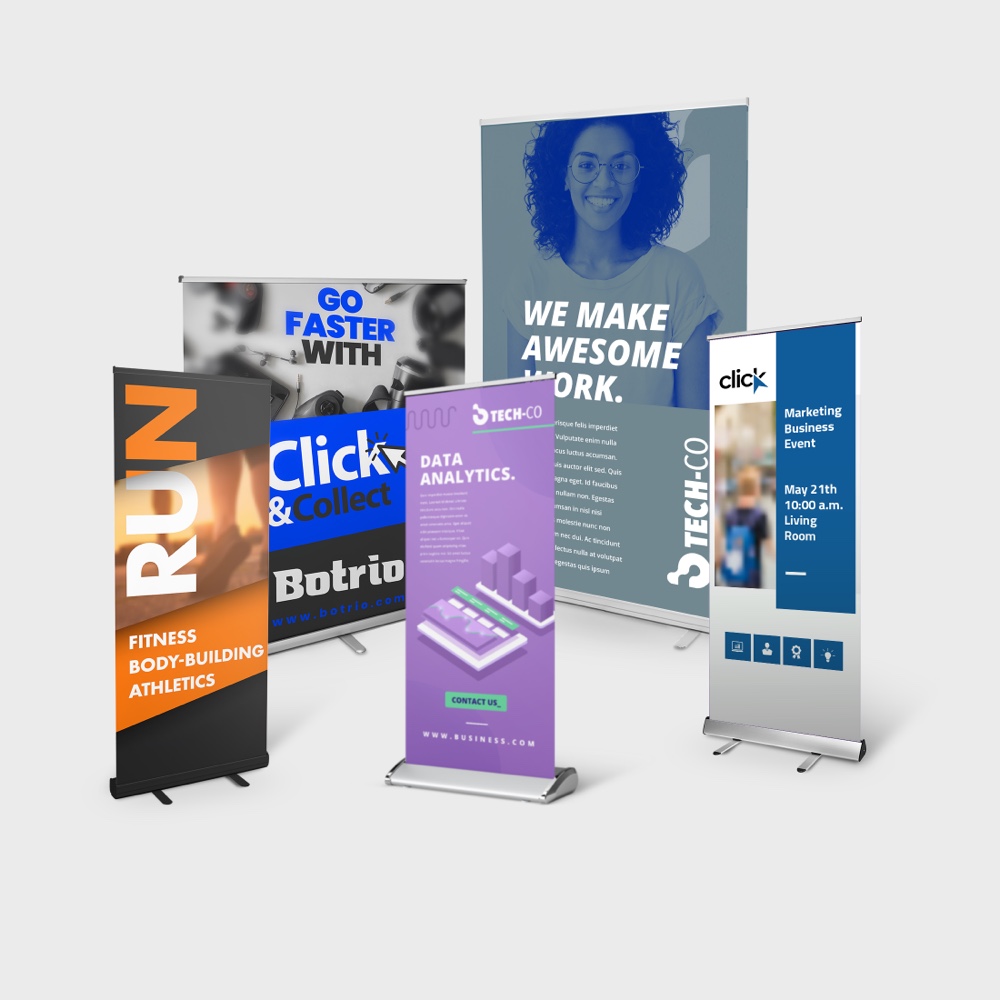 Roller banner mixed sizes PDP