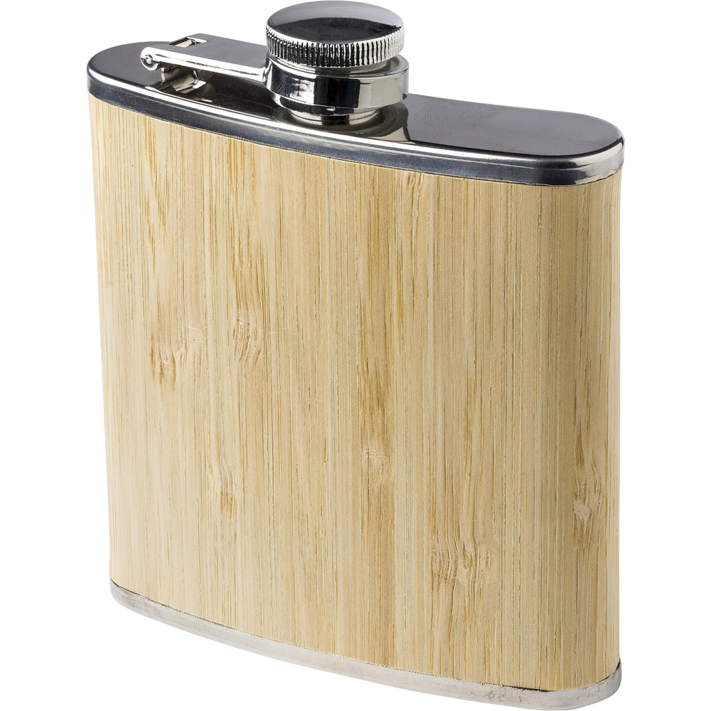 stainlesssteelandbamboohipflaskhayden - supplier_transparent