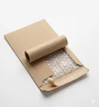 Kraft paper with bubble wrap