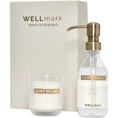 Wellness Glass Soap and Candle Gift Set