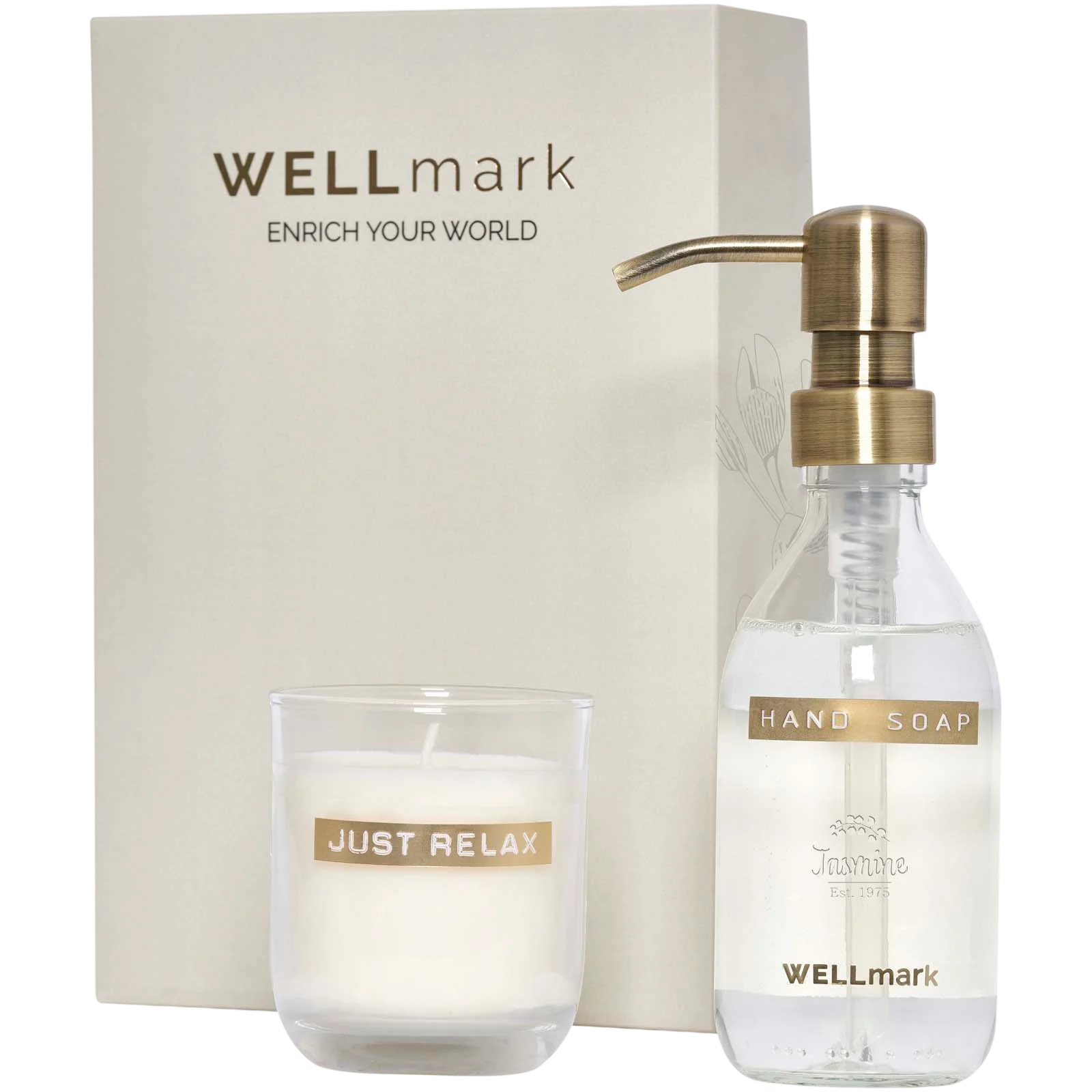 wellmarkdiscovery250mlhandsoapdispenserand150gscentedcandleset - supplier_transparent