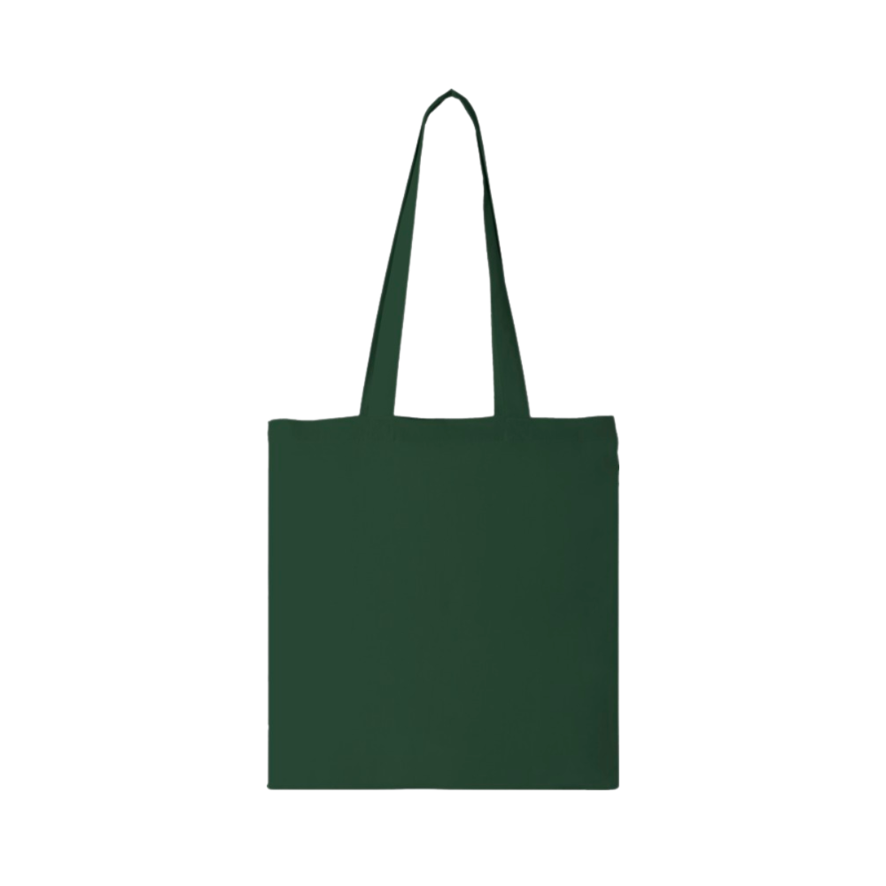Carolina 100 gsm cotton tote bag 7L forest green