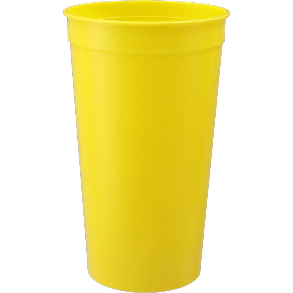 ICON - solid32ozrecycledstadiumcup yellow