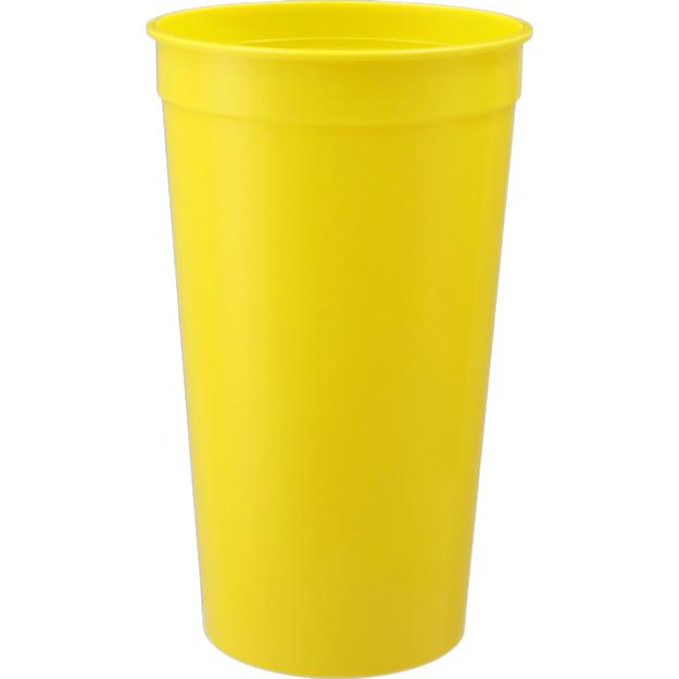 ICON - solid32ozrecycledstadiumcup yellow