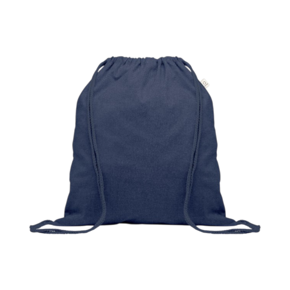 Sac en coton recyclé 140g avec anses tricolores