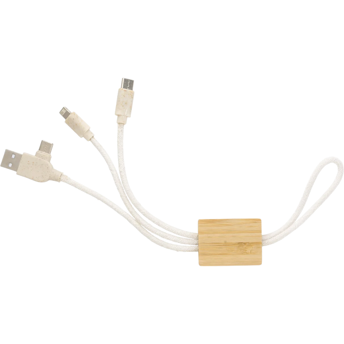 Immagine principale di Portachiavi Caricatore USB in Bambù