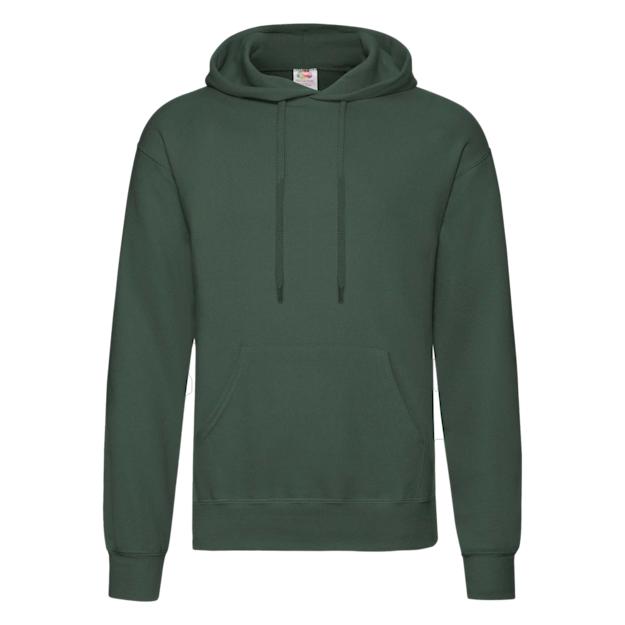 Fruit of the Loom Classic Hoodie ICON bottle green