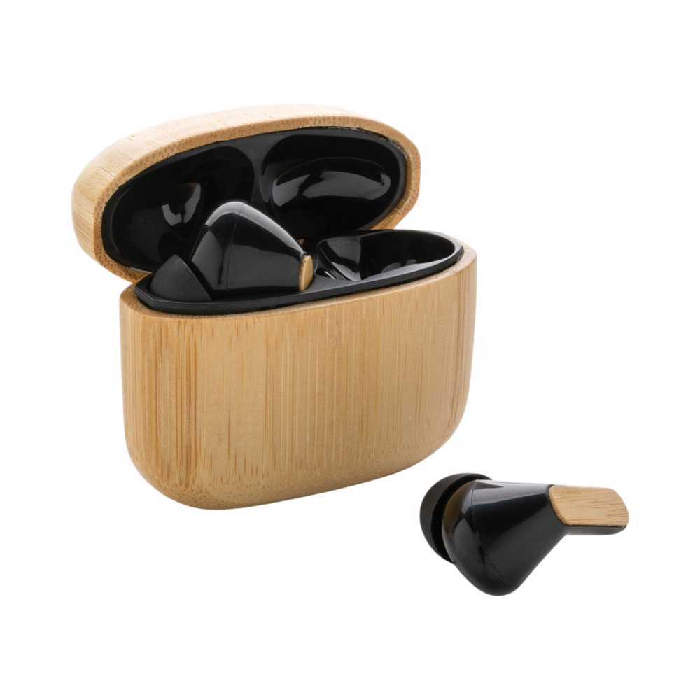 Auricolari TWS in Bambù con Plastica Riciclata RCS