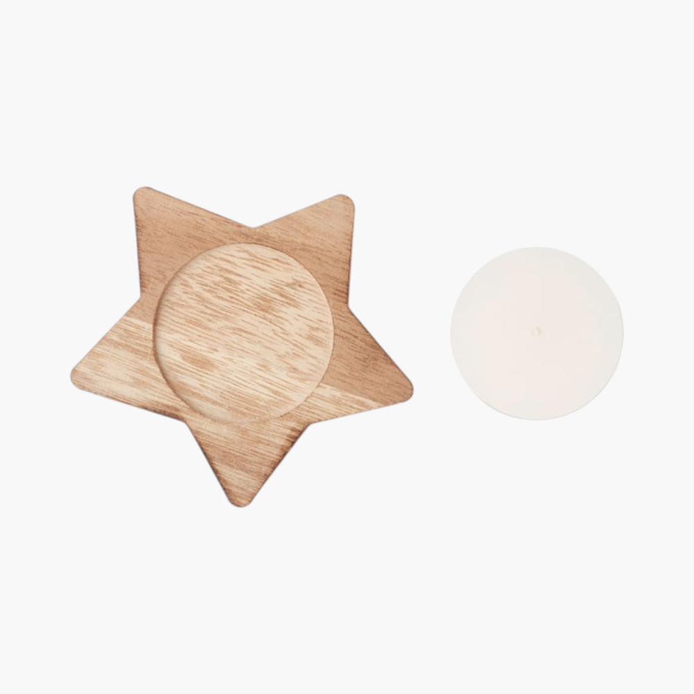 PDP - lotuscandleonstarwoodenbase square #F8F8F8 background