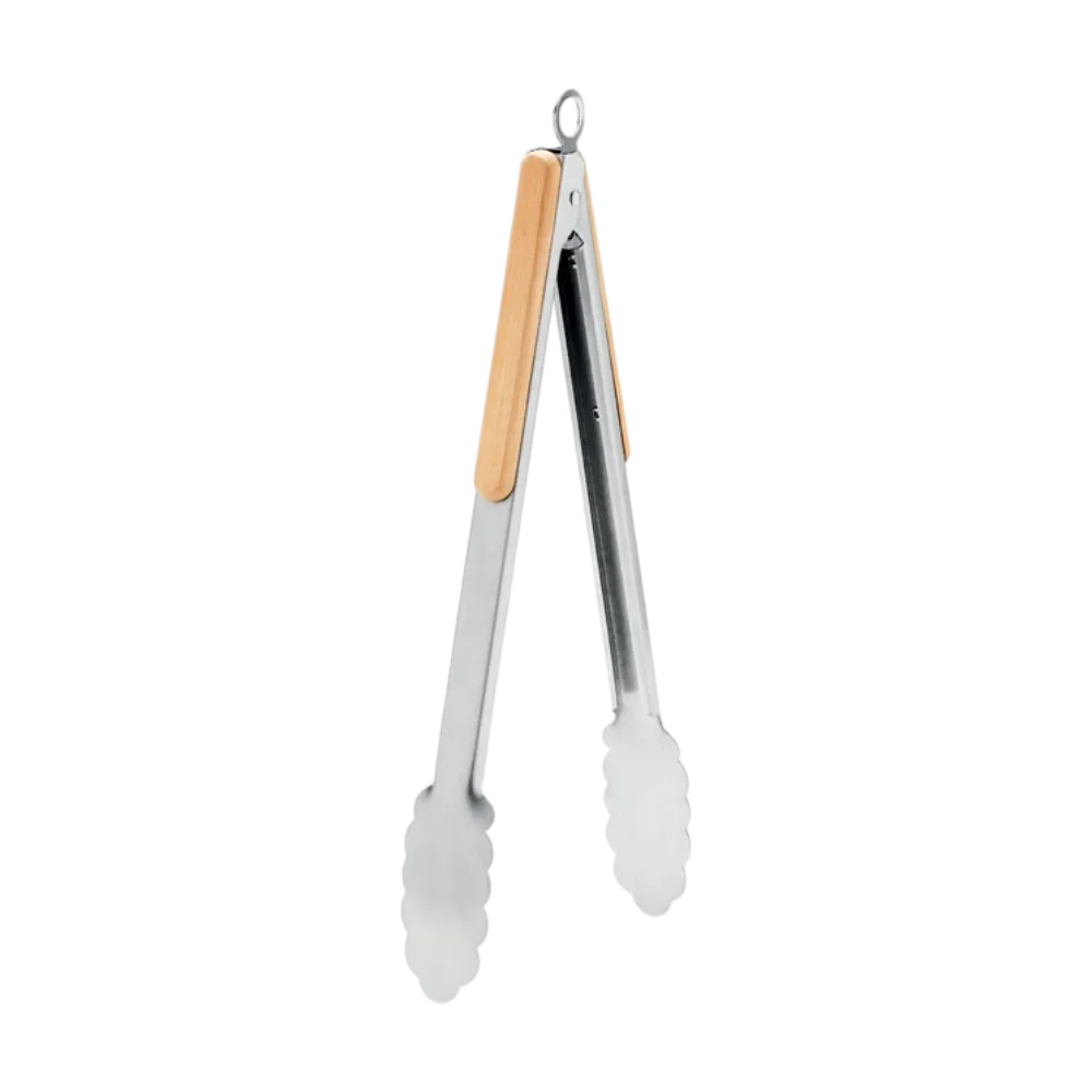ICON - iniqstainlesssteeltongs wood