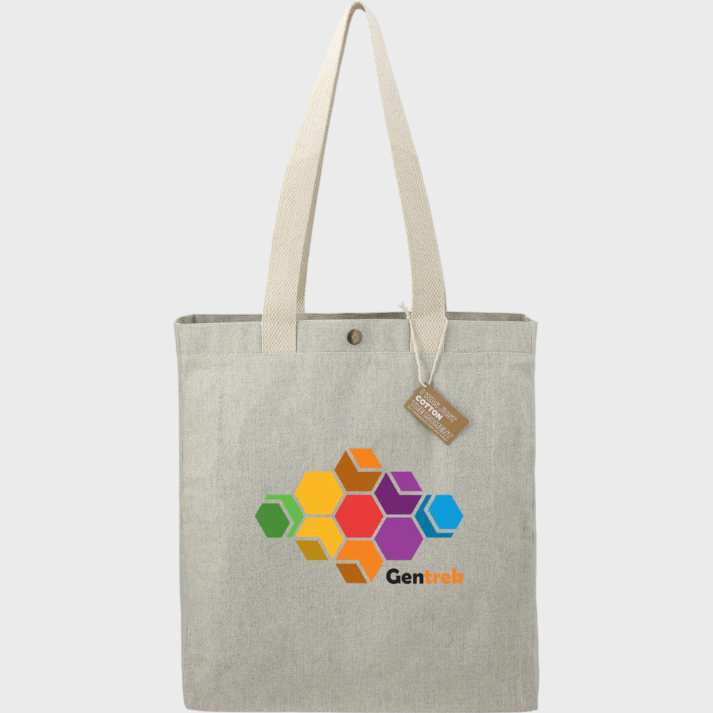 PDP - repose10ozrecycledcottonboxtotewsnap square grey background