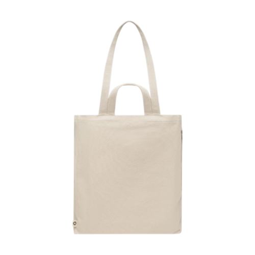 PDP - gaverecycledcottonshoppingbag square #F8F8F8 background