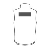 Chest left + Back large