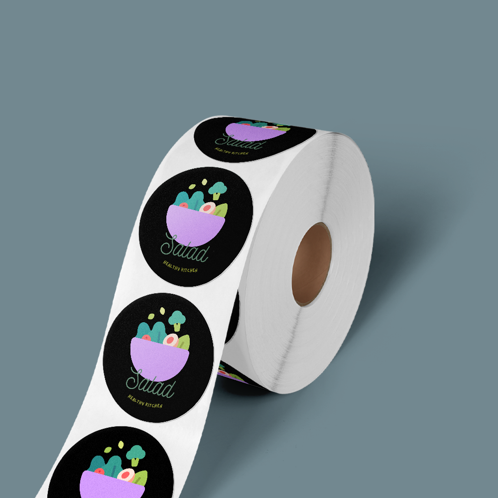 Voedselveilige stickers op rol