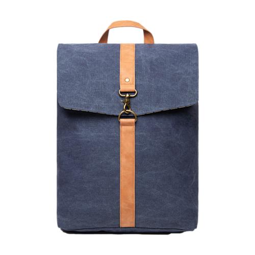 VINGA Bosler GRS recycled canvas backpack navy