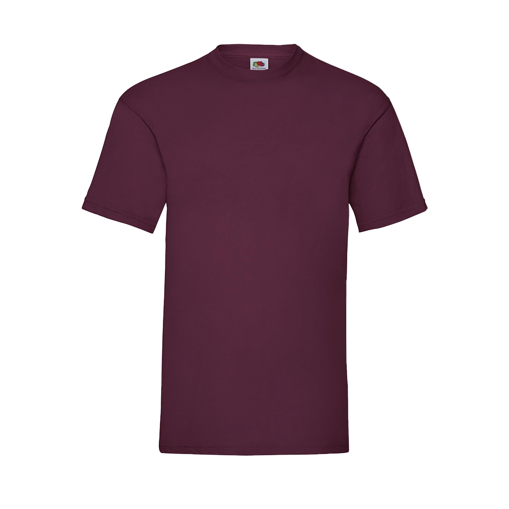 Budget Unisex Classic Fit Round Neck T-shirt ICON burgundy
