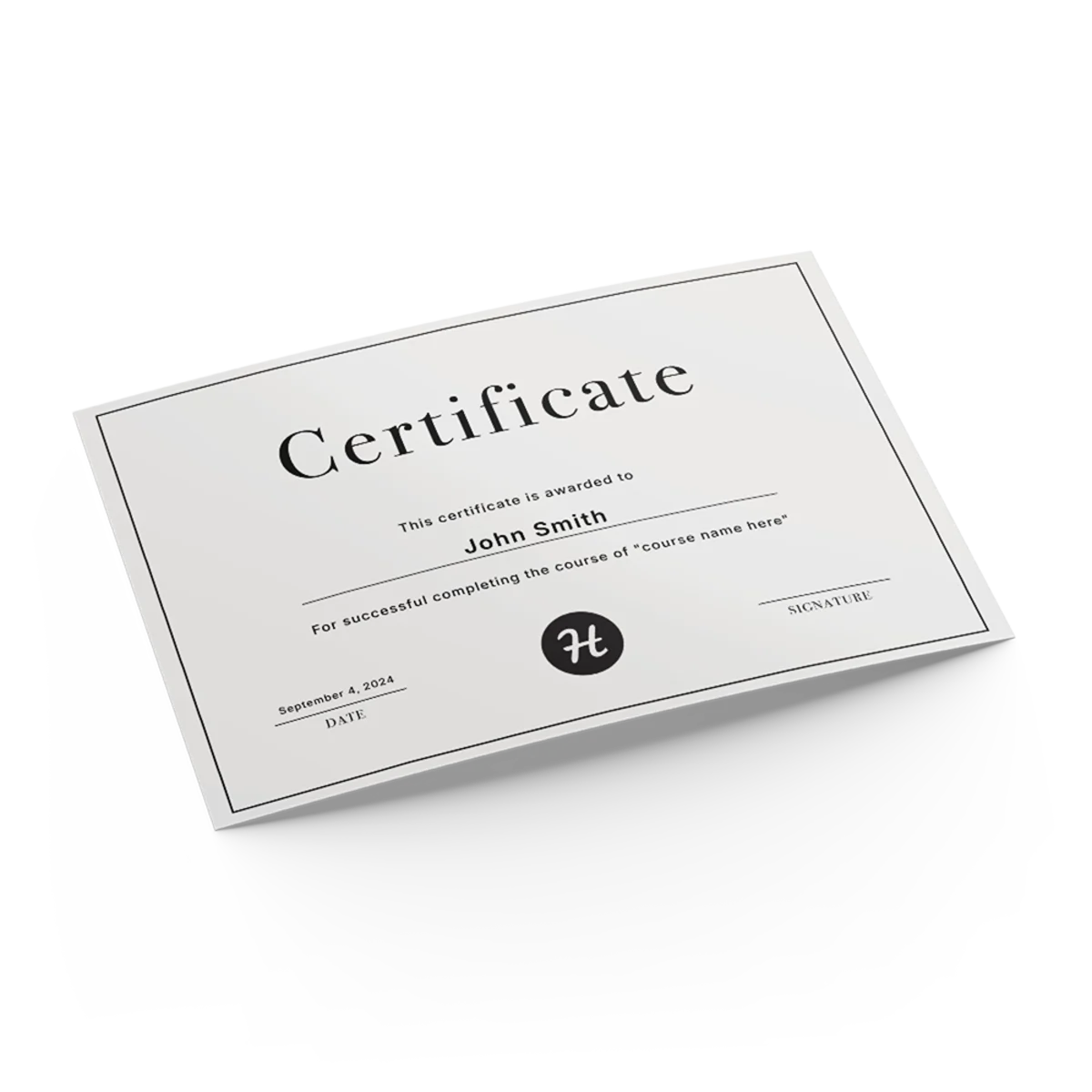 Certificates main image