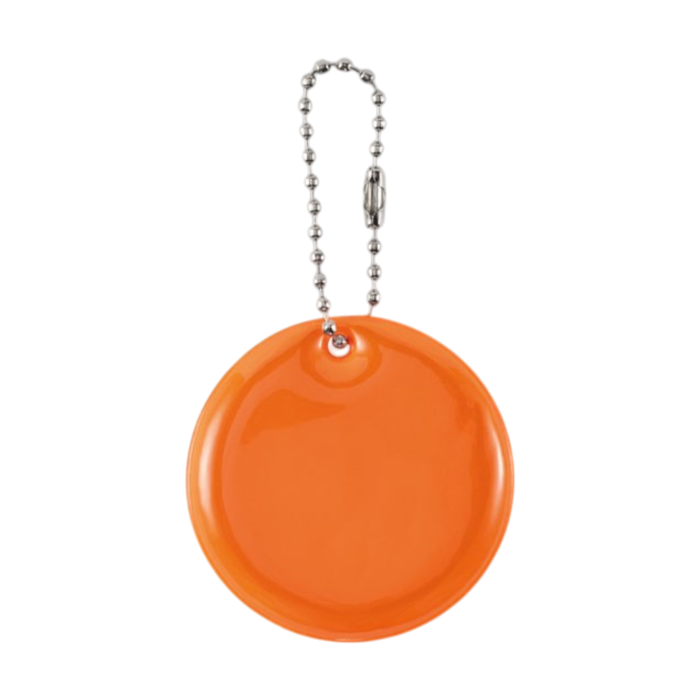 ICON - grinroundreflectivekeyring neon_orange